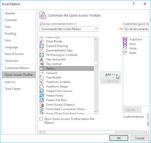 customize status bar trong excel